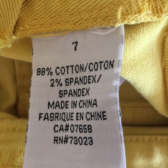 Yellow Denim Shorts - Picture 3 of 4